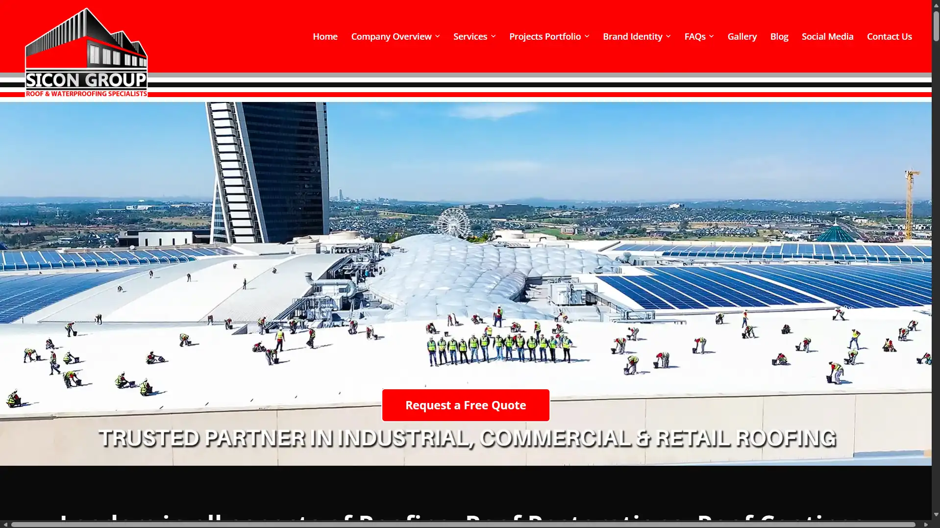 Sicon Group website, designed and built by Website Design JHB